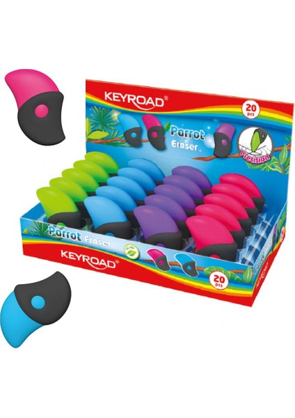 Parrot Silgi Renkli 6 Adet