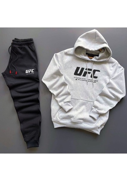 Ufc Kanguru Sweatshirt Hoodie + Eşofman Kombin