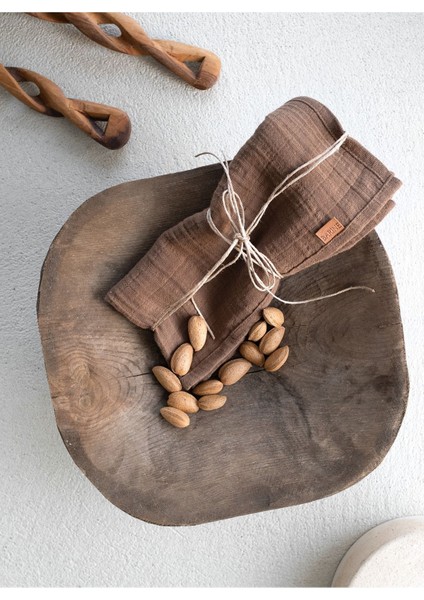 Müslin 2'li Peçete Kahverengi 50 x 50