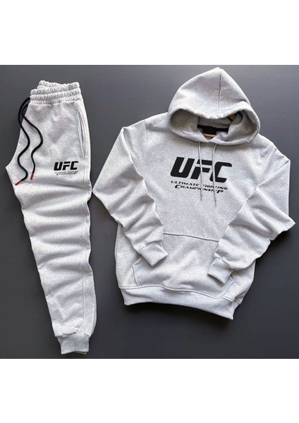 Ufc Kanguru Sweatshirt Hoodie + Eşofman Kombin