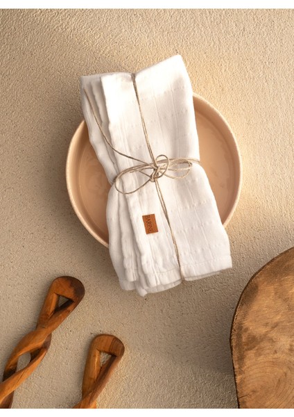 Müslin 2'li Peçete Beyaz 50 x 50