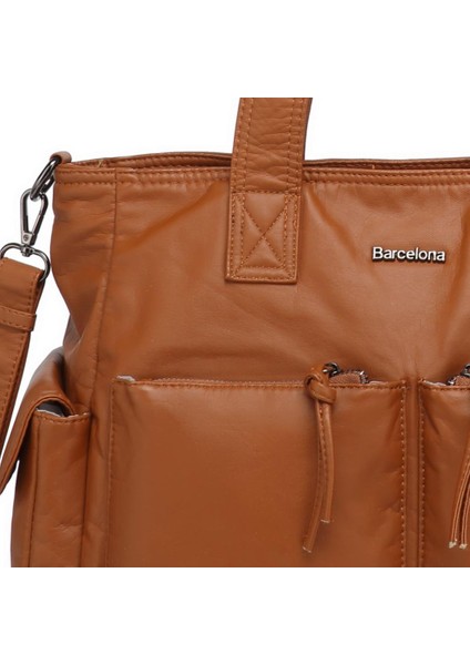 Yıkama Deri Omuz Askılı Kadın Çantası 21K Barcelona 1927 fiyatları