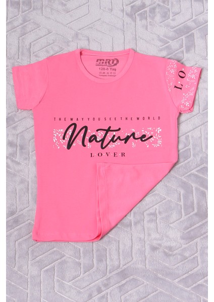 Kız Çocuk Tshirt Nature Baskılı Bisiklet Yaka E12 fiyatları