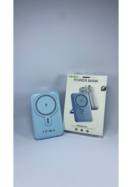 10.000 mAh Kablolu Dijital Göstergeli 10.000 mAh Dahili Stand P19 Powerbank Kablosuz Şarj Özellikli fırsatları