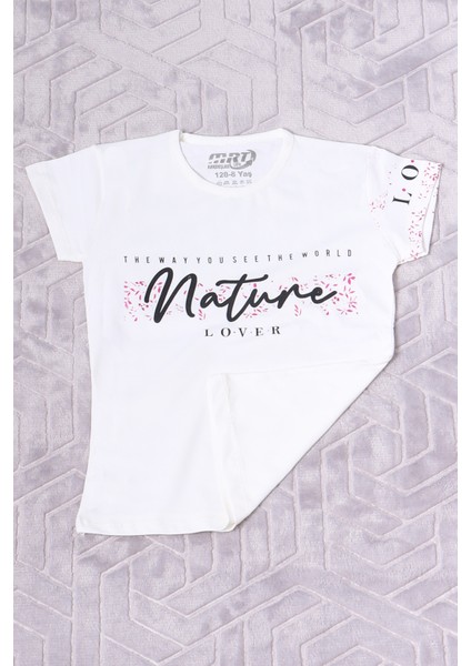 Kız Çocuk Tshirt Nature Baskılı Bisiklet Yaka E12 fiyatları