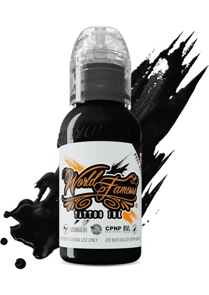 Silvano Fiato Extreme Black - World Famous Ink Dövme Boyası - 1OZ/30ML