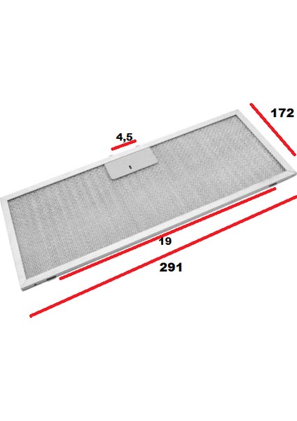 Filtre 291X172, 292X173 Davlumbaz Filtresi R2