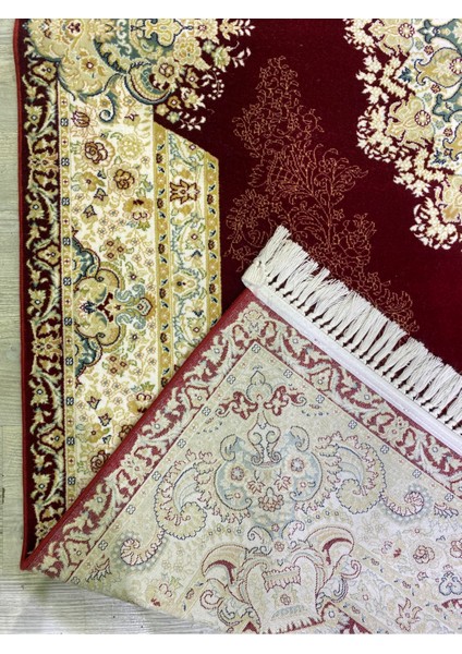 Kaşmiran , Osmalı Melodi Ipeksi Yün Tuşeli Triko Akrilik Saraylı Oturma Odası ve Salon Halısı