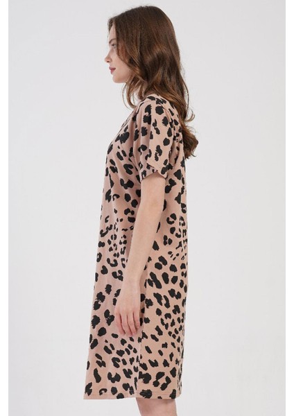 Kadın Kısa Kol Lohusa Bej Tunik C2T1N0O804 modelleri