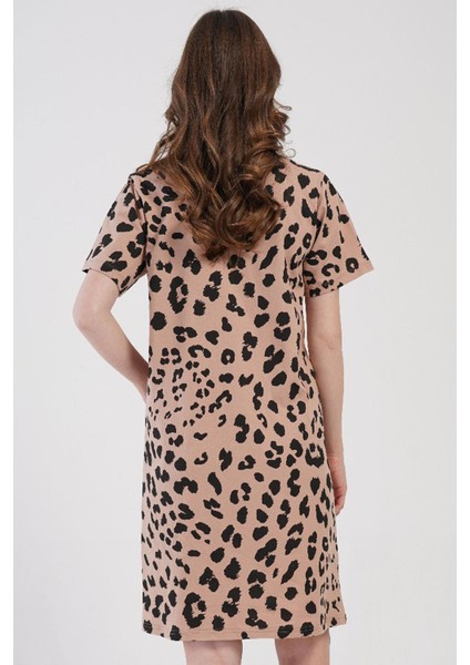 Kadın Kısa Kol Lohusa Bej Tunik C2T1N0O804 fırsatları