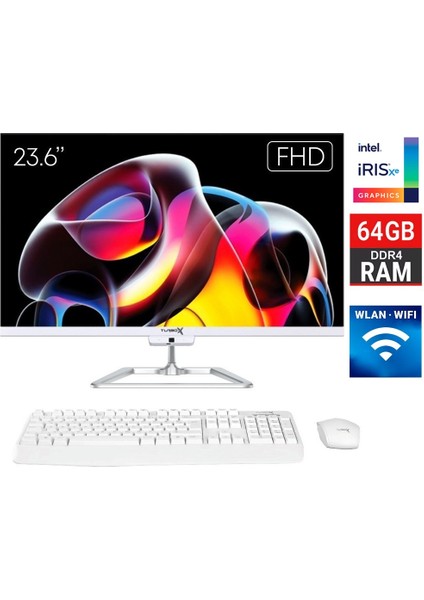 TAxPro14 I7 1265U 64GB Ddr4 Ram 2tb SSD 23.6 Inç Fhd Webcam Wifi All In One Pc