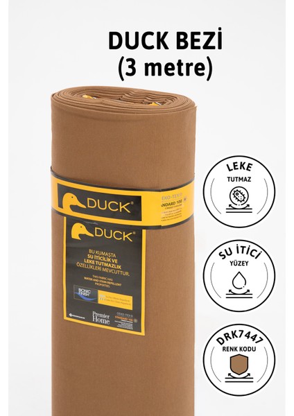 Premier Metrelik Duck Keten Kumaş Su Itici Bez 3 Metre DRK7447 -