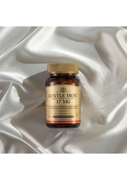 Solgar Gentle Iron Demir Takviye Edici Gıda 17MG 90 Kapsül