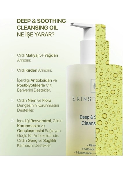 Skin Sensual Deep Soothing Cilt Temizleme Yağı 200ML