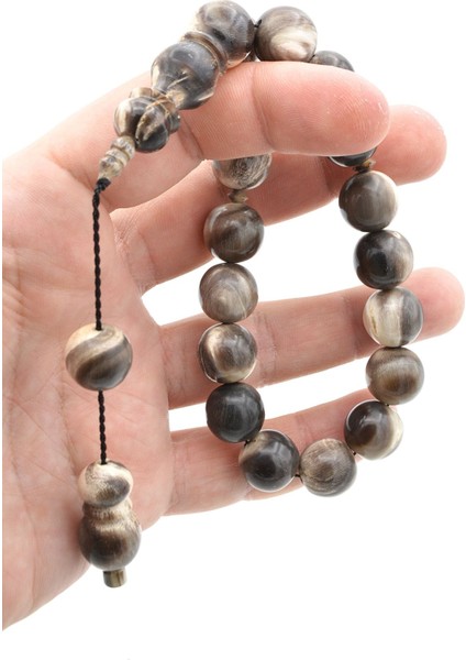 Usta Işi Sistemli Küre Kesim Bej Bufalo Boynuzu Efe Maskot Tesbih indirimleri