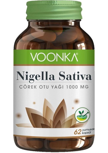 Voonka Nig Sativa Çörek Otu Yağı 1000MG 62 Kapsül