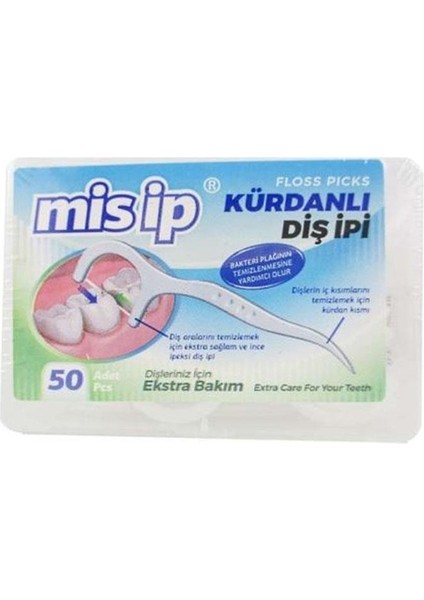 Misip Kürdanlı Diş Ipi 50LI