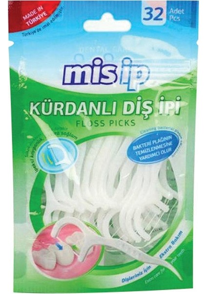 Kürdanlı Diş İpi 32 Adet