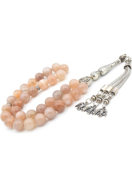 Hakiki Doğal Iri Boy Güneş Taşı Tesbih 10 mm fiyatları