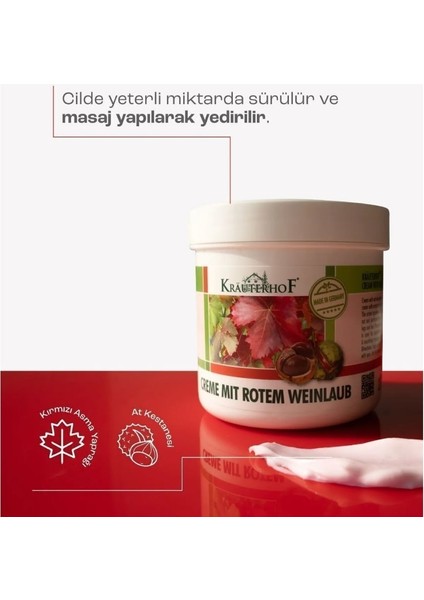 Kırmızı Asma Yaprağı Kremi 250ML fiyatları