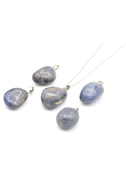 Hakiki Doğal Safir Taşı Kolye Ucu