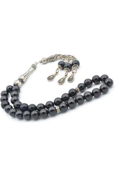 Hakiki Doğal Siyah Oniks Taşı Tesbih 8 mm fiyatları