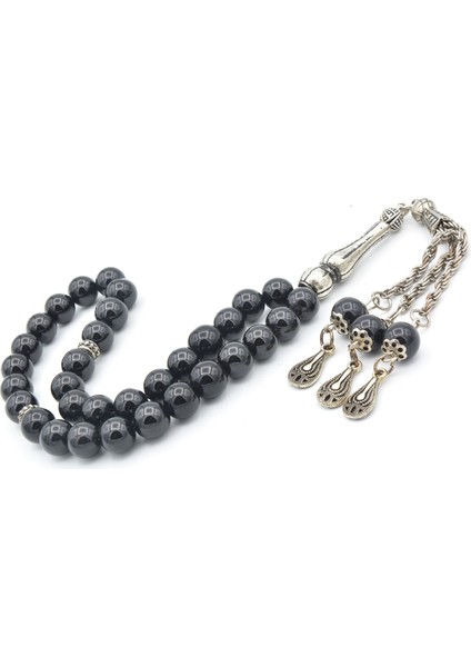 Hakiki Doğal Siyah Oniks Taşı Tesbih 8 mm fırsatları