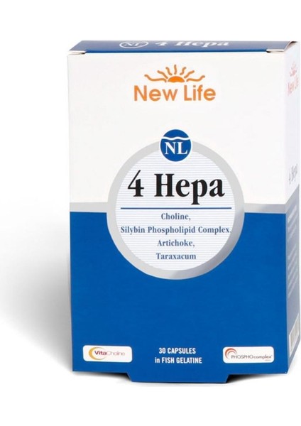 New Life 4 Hepa Takviye Edici Gıda 30 Kapsül