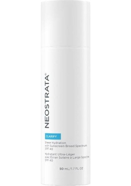 Neostrata Clarify Yağlı Ciltler Için Güneş Koruyuculu Nemlendirici Krem 50 ml fiyatları