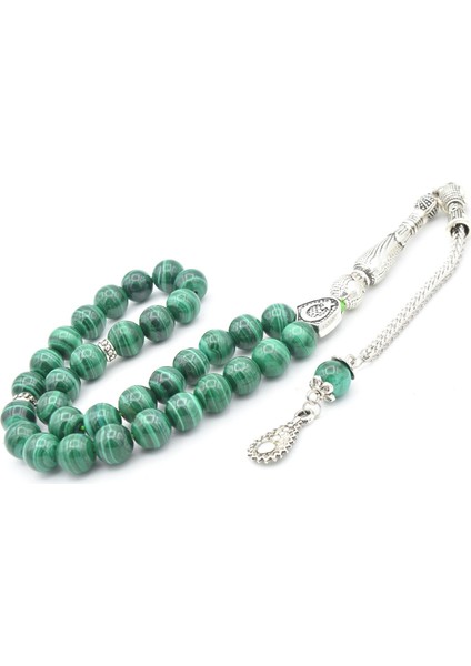 Hakiki Doğal Malahit Taşı Tesbih 8 mm fiyatları