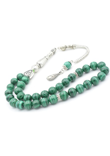 Hakiki Doğal Malahit Taşı Tesbih 8 mm modelleri