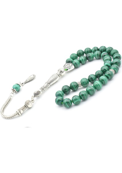 Hakiki Doğal Malahit Taşı Tesbih 8 mm fırsatları