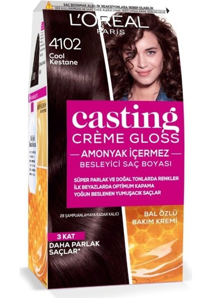 L.p.casting Creme Gloss 4102 Cool Kestane Saç Boyası fiyatları