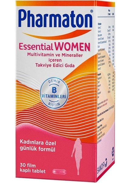 Pharmaton Essential Women Takviye Edici Gıda 30 Tablet fiyatları