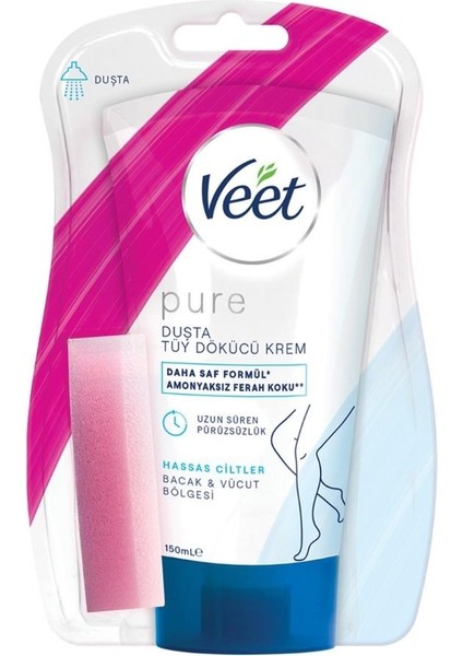 Veet Pure Duşta Tüy Dökücü Krem Hassas Ciltler 150ML