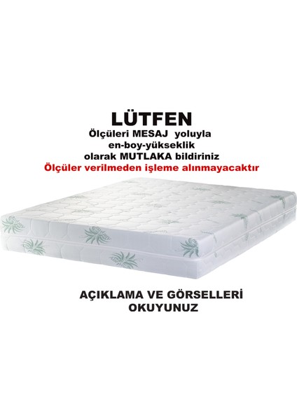 Kılıf Aloe 80X200 Yatak Kılıfı Koruyucusu Yatak Örtüsü Fermuarlı Kılıf Kapitone