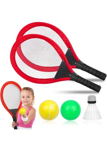 Çocuklar Için Tenis Raketi Seti ve Badminton Raketi