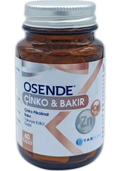 Osende Çinko Bakır 60 Kapsül