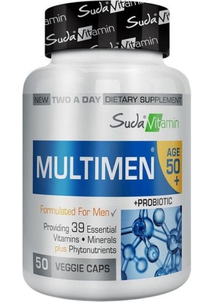 Suda Vitamin Multimen 50+ 50 Kapsül