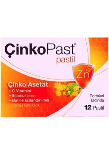 Çinkopast Portakal Ihlamur Bal 12 Pastil fiyatları
