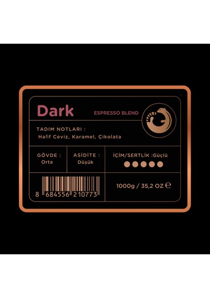 Dark Espresso Blend Kahve 1000 gr