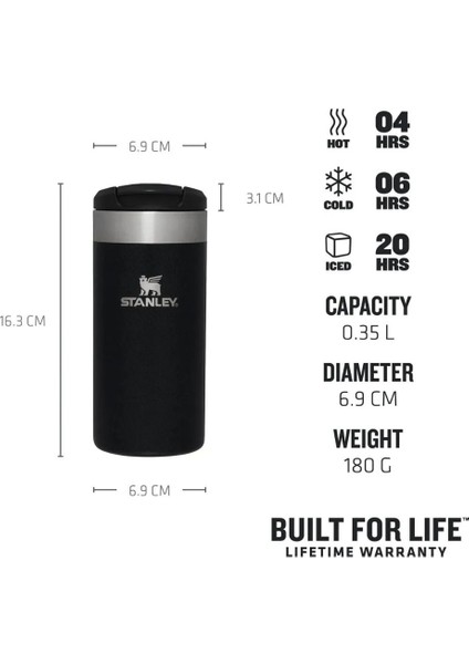 Aerolight Termos Bardak 0.35LT Siyah