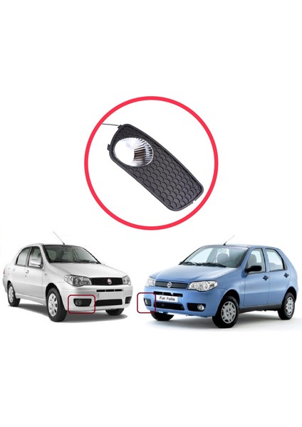 BSP1187-2 Fiat Palio Siena Mk1 178 2007-2016 Albea 2002-2012 51703146 Için Ön Sağ Sis Far Çerçevesi modelleri