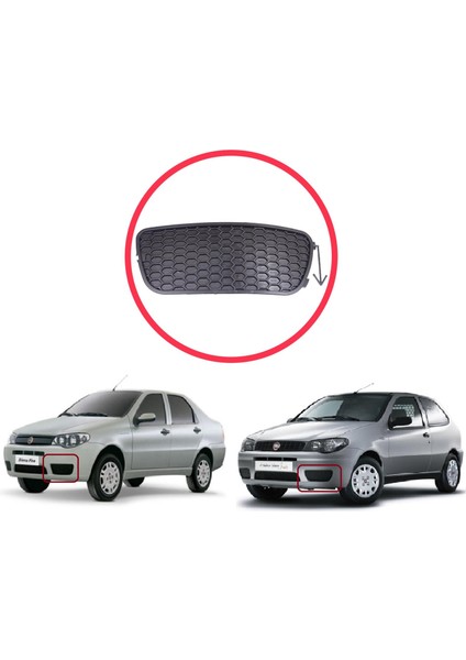 BSP1188-1 Fiat Palio Siena Mk1 178 2007-2016 Albea 2002-2012 51703145 Için Ön Sol Sis Far Çerçevesi Sissiz modelleri