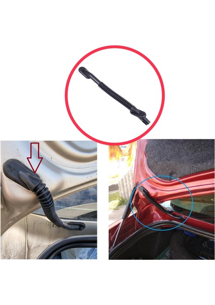 BSP1192 Renault Megane Mk2 Sedan 2002-2009 8200124902 Için Bagaj Tesisat Körüğü Kablo Koruma Geçiş Borusu modelleri