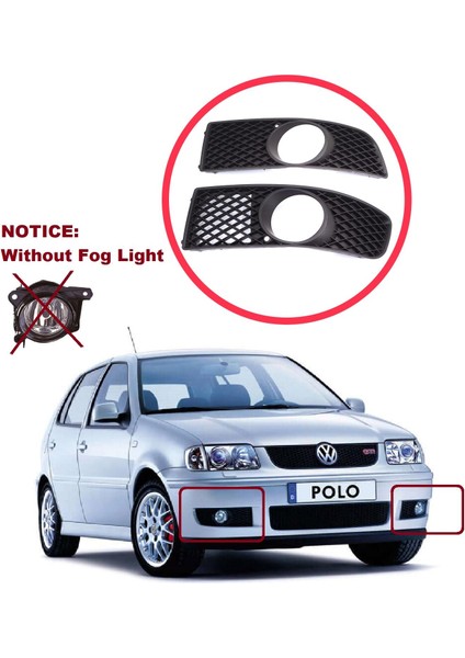 BSP1189 Vw Polo Mk3 6n2 1999-2001 Makyajlı Kasa 6N0853665C 6N0853666C Için Ön Sağ Sol Sis Far Çerçevesi