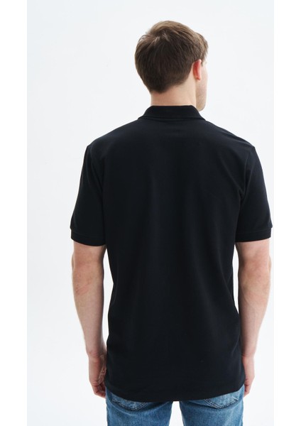 Erkek Regular Fit Basic % 100 Pamuk Pike Polo Yaka Tişört Y29374354502