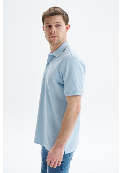 Erkek Regular Fit Basic % 100 Pamuk Pike Polo Yaka Tişört Y29374354502
