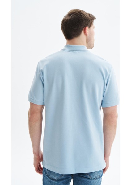 Erkek Regular Fit Basic % 100 Pamuk Pike Polo Yaka Tişört Y29374354502