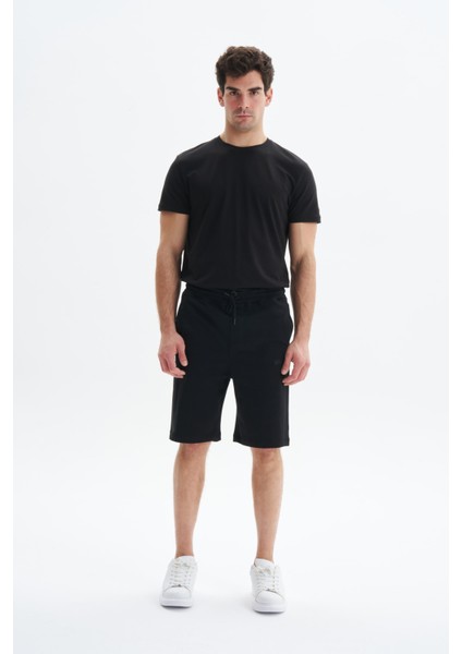 Erkek Regular Fit Basic Süprem % 100 Pamuk Cepli Şort Y29504279002